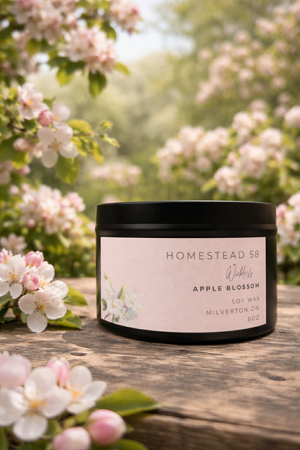 Apple Blossom – Wickless Soy Candle | 8oz