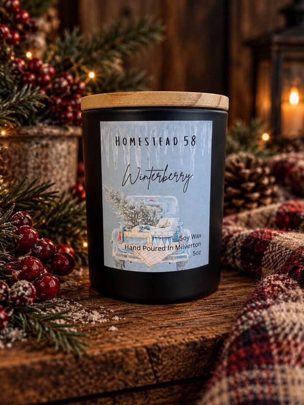 Winterberry Soy Wax Candle – 5oz