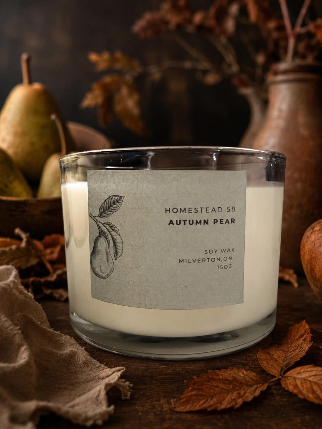 Autumn Pear — 15oz Soy Candle