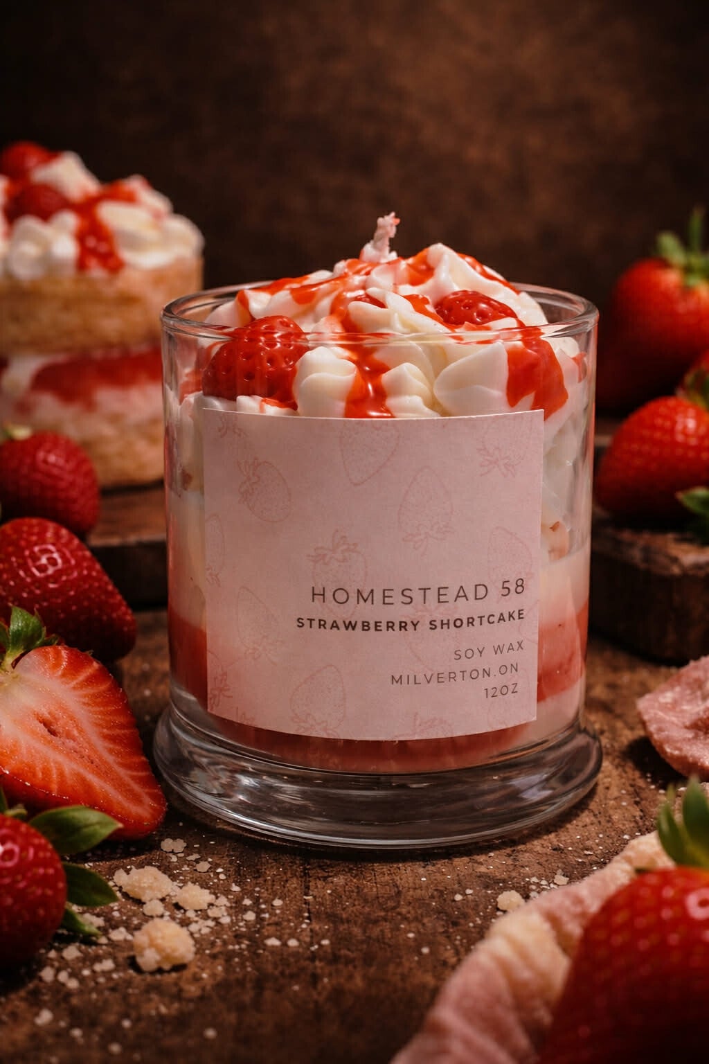 12oz Strawberry Shortcake Dessert