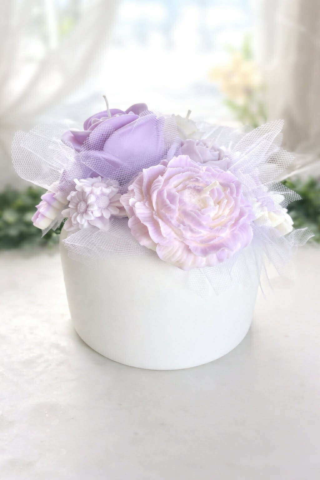 Lavender Candle Arrangement