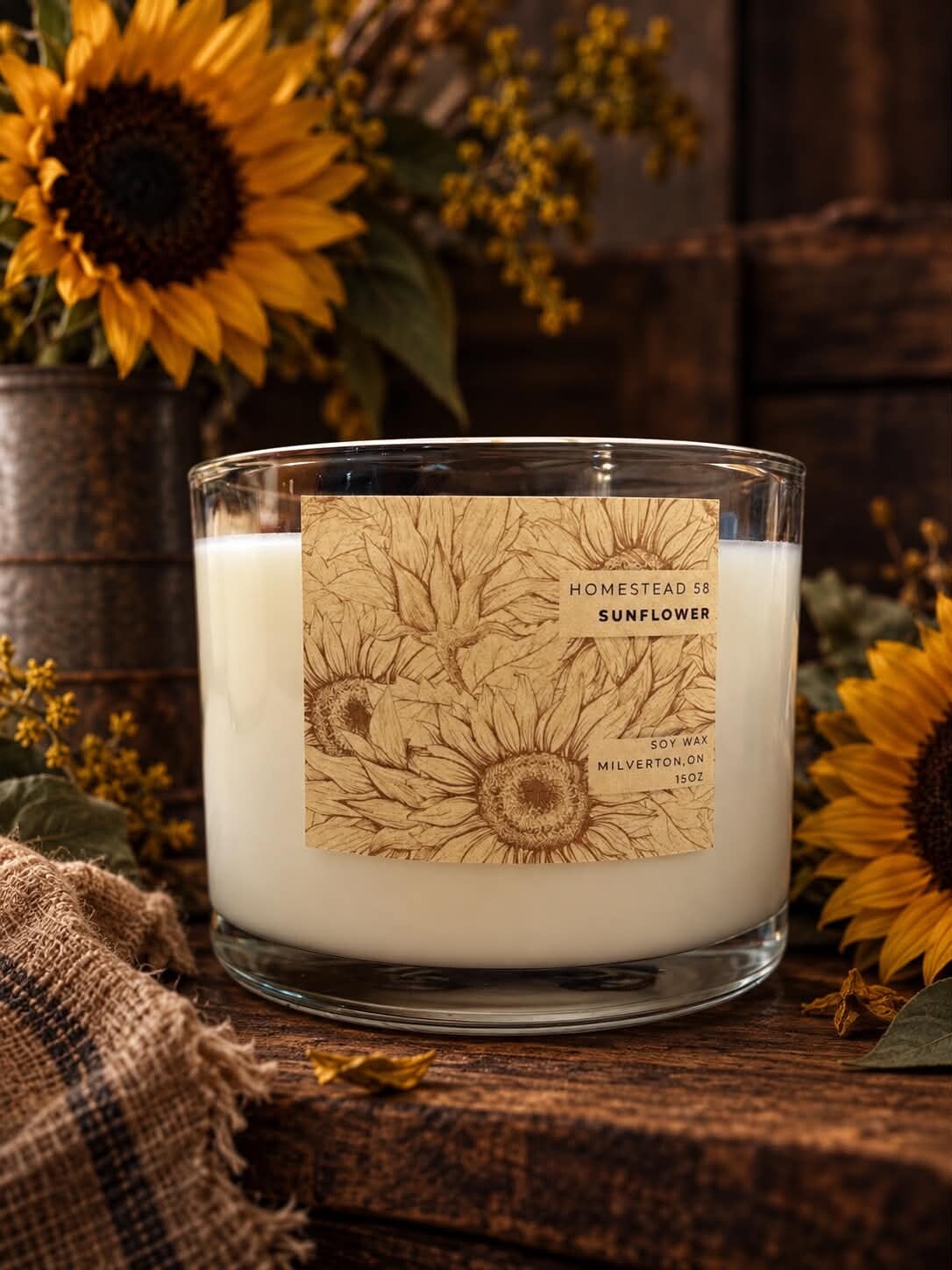 Sunflower Soy Candle – 15 oz