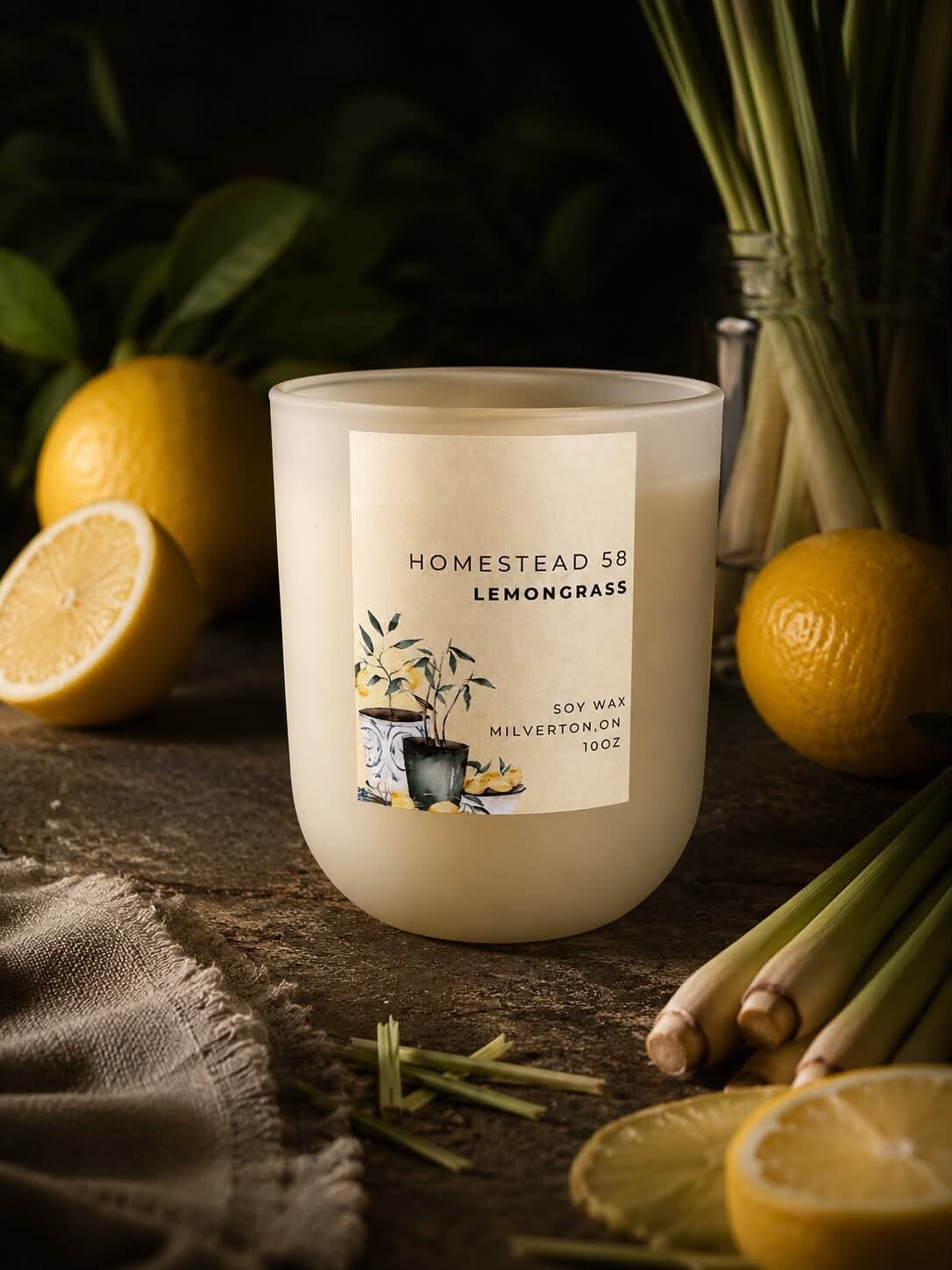 Lemongrass 10oz Candle