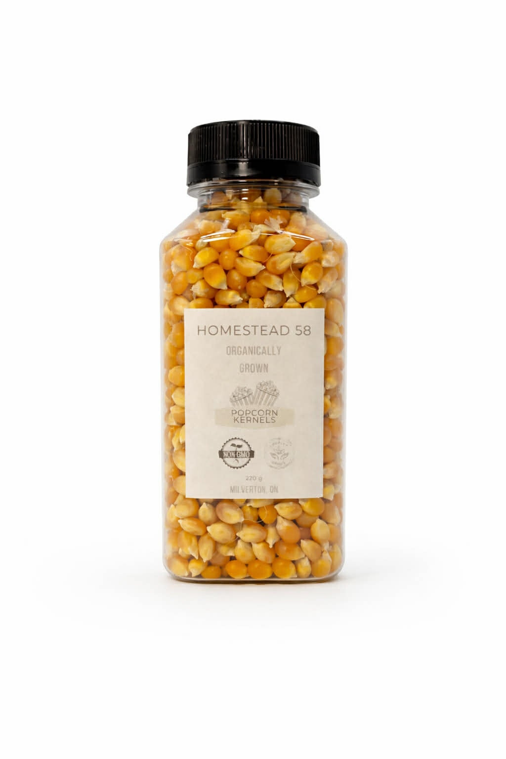 8oz/220g organically grown popcorn kernels
