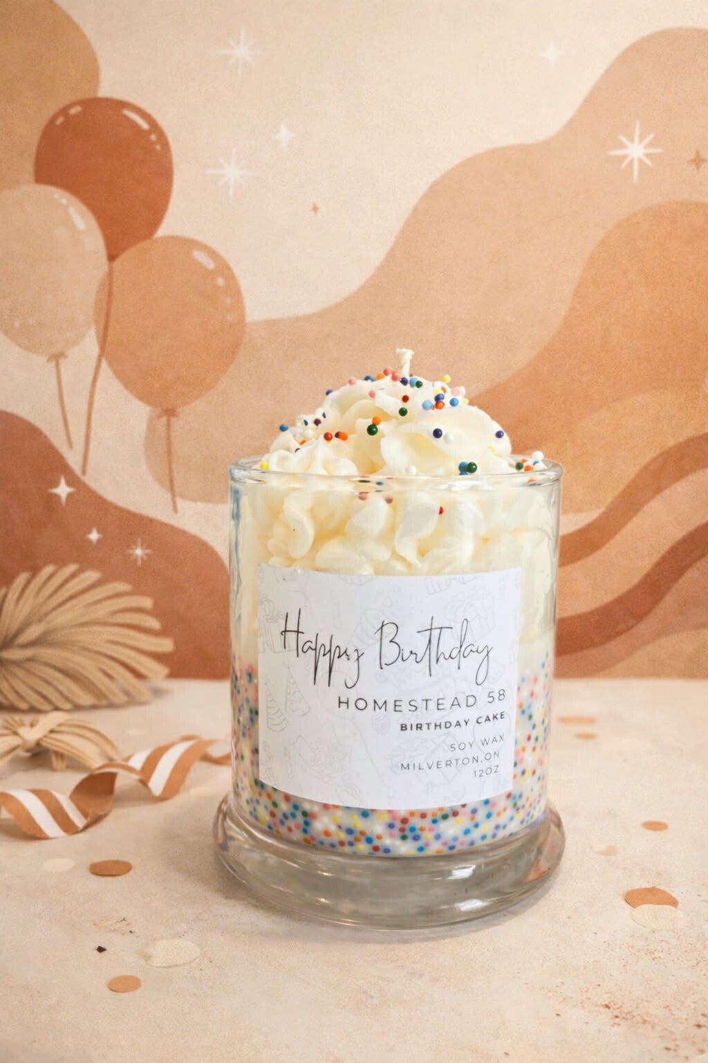 12oz Birthday Cake Candle