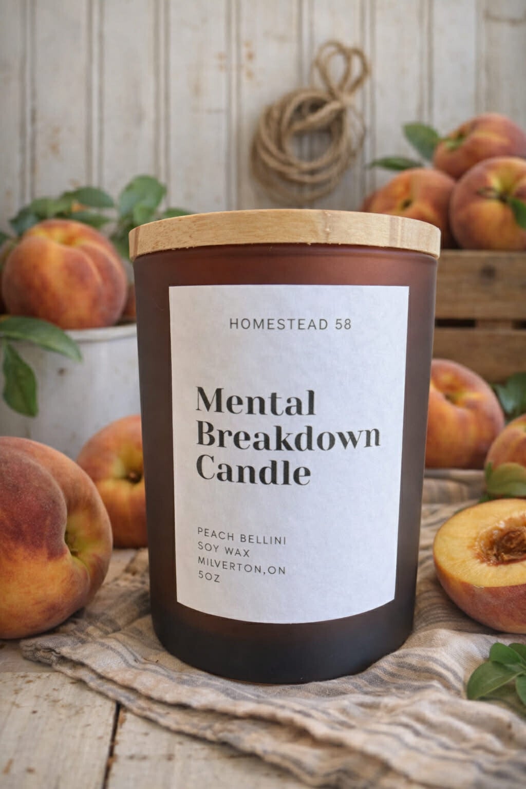 Mental Breakdown Candle – Peach Bellini Soy Candle