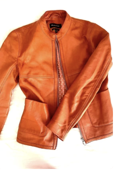 MASSIMO DUTTI Lederjacke Damen, XS