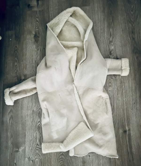 Pelzmantel Lammfell (Wendemantel) beige