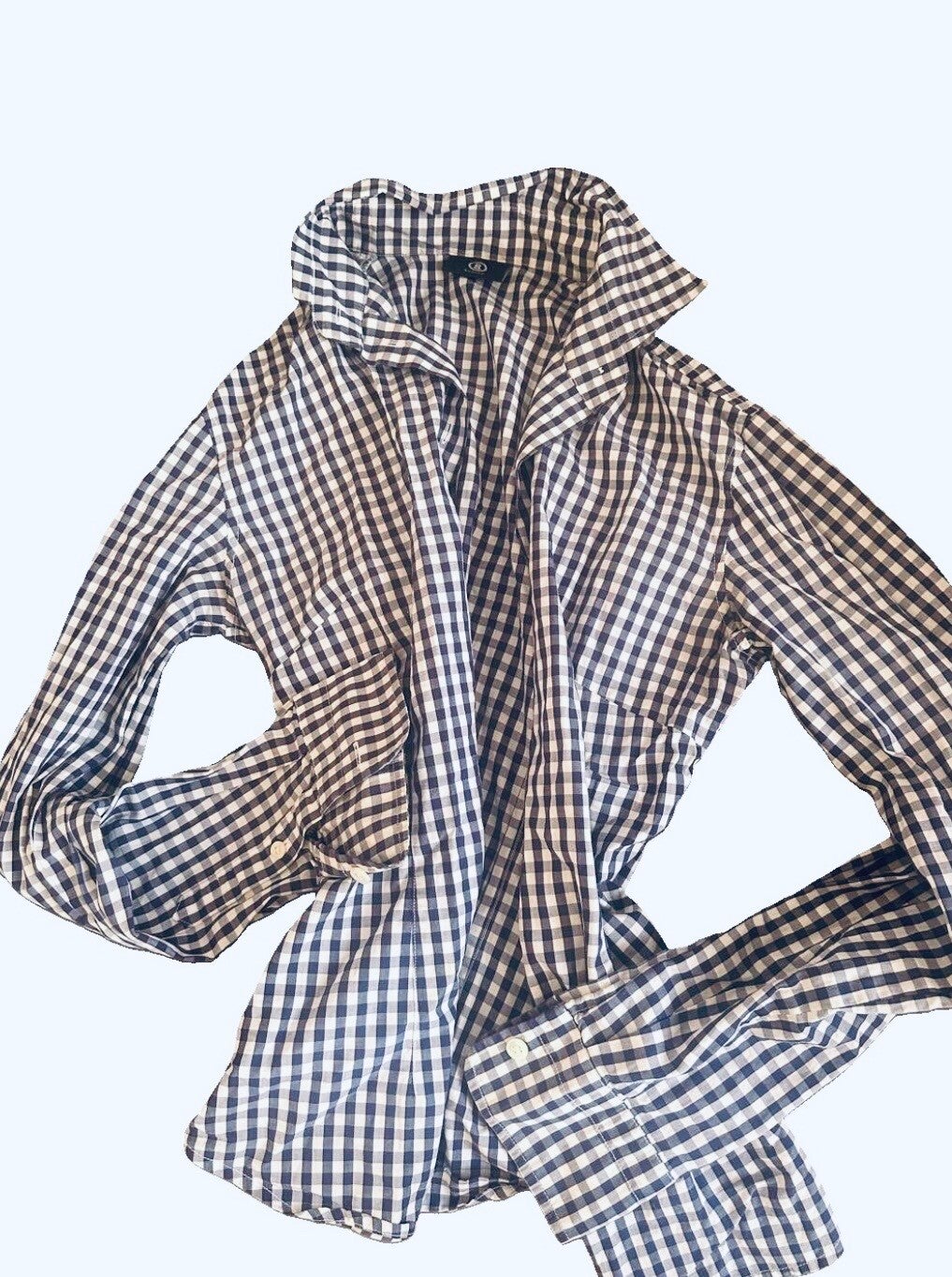 BOGNER Damenbluse blauweiß kariert, S