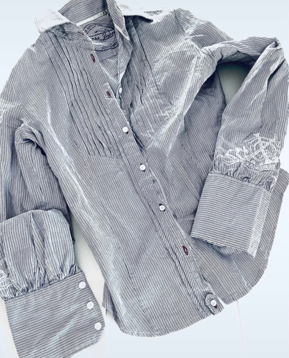 GUESS JEANS, Damenbluse mit verspieltem Revert, S