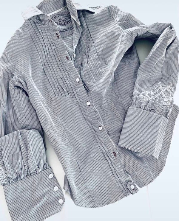 GUESS JEANS, Damenbluse mit verspieltem Revert, S