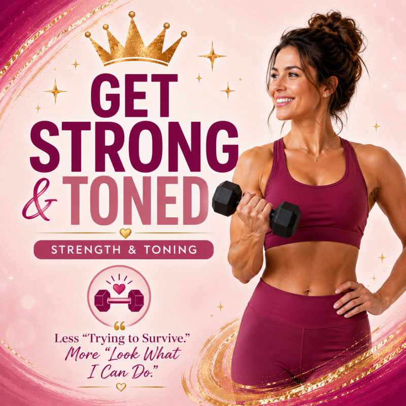 Get Strong and Toned program - strength training for lean muscle for moms