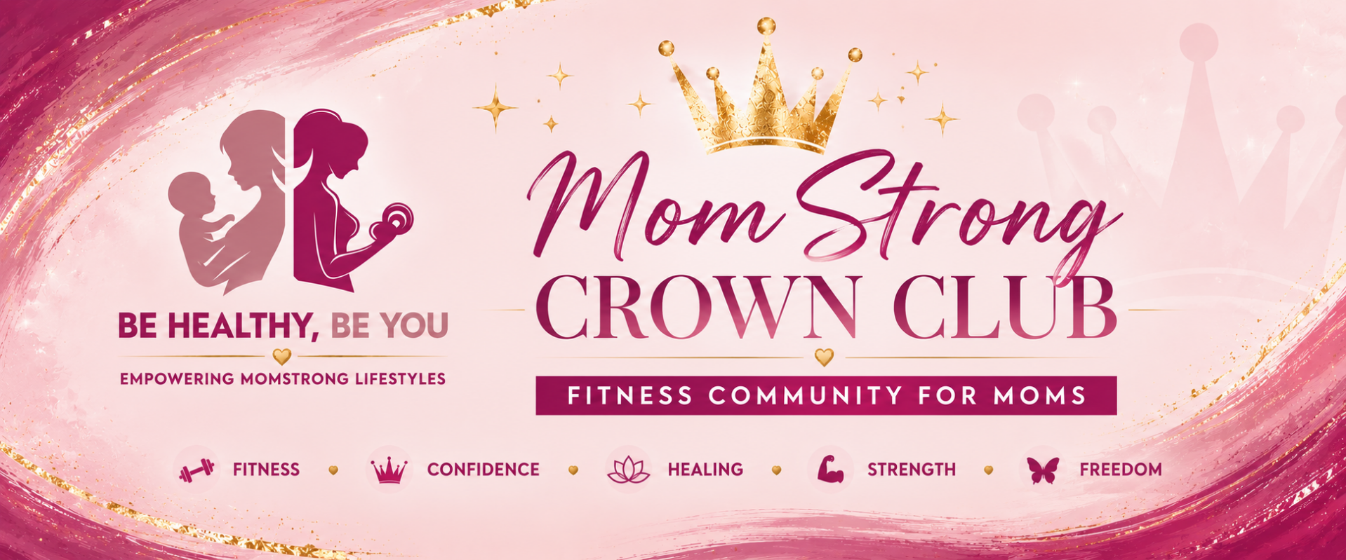 MomStrong Crown Club - free fitness community for moms over 35