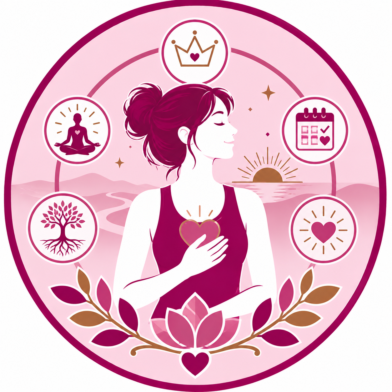 Confident and present benefit icon - mindset coaching for moms over 35