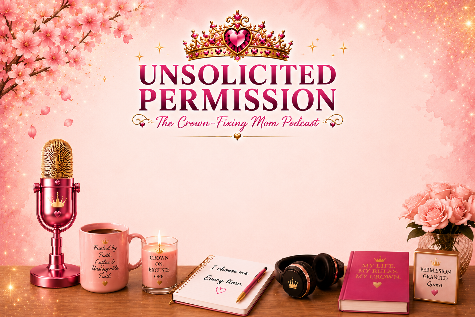 Unsolicited Permission podcast cover - health, habits and mindset for moms over 35