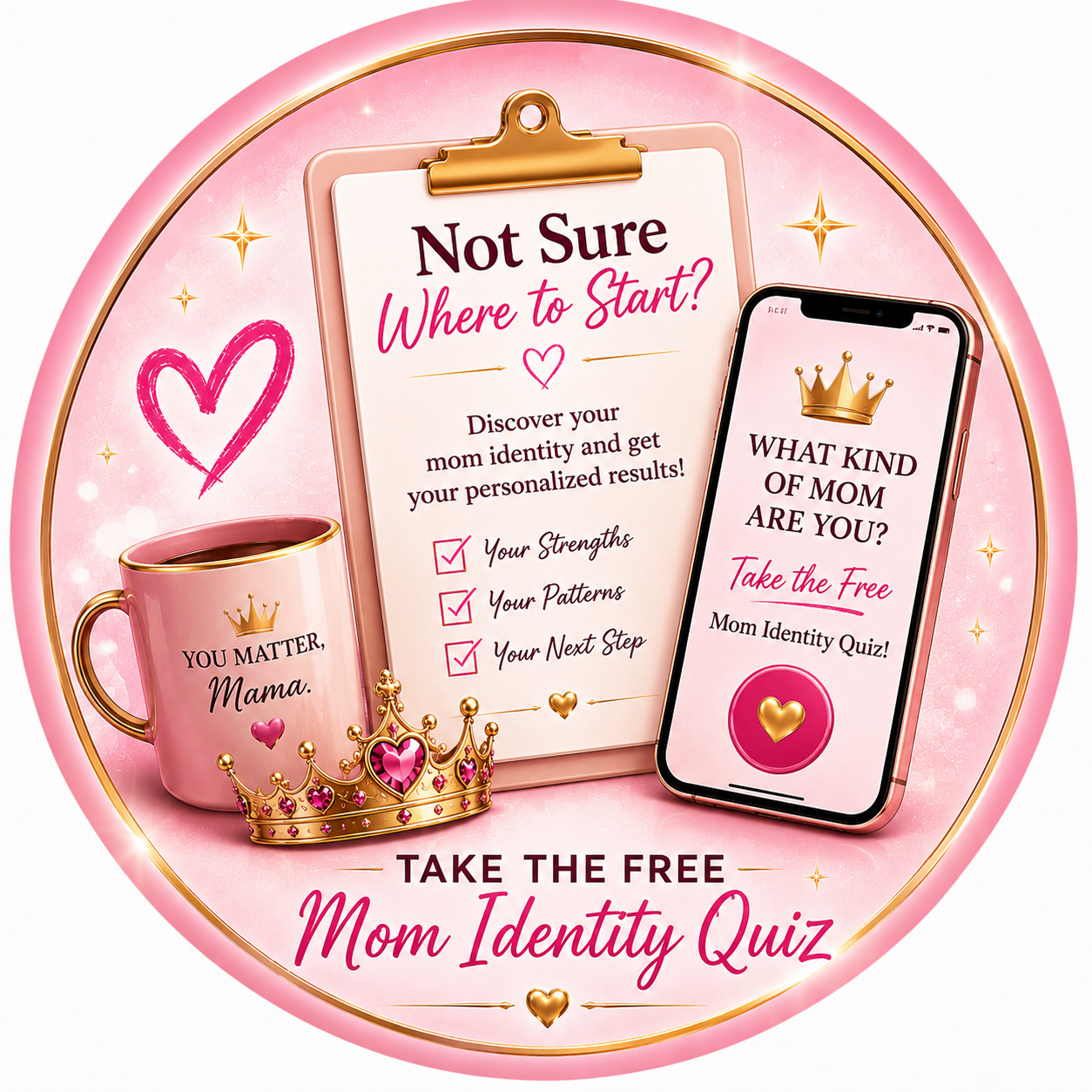 Take the free Mom Identity Quiz - find your starting point with online coaching