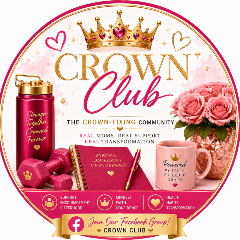 MomStrong Crown Club on Facebook - free fitness community group for moms