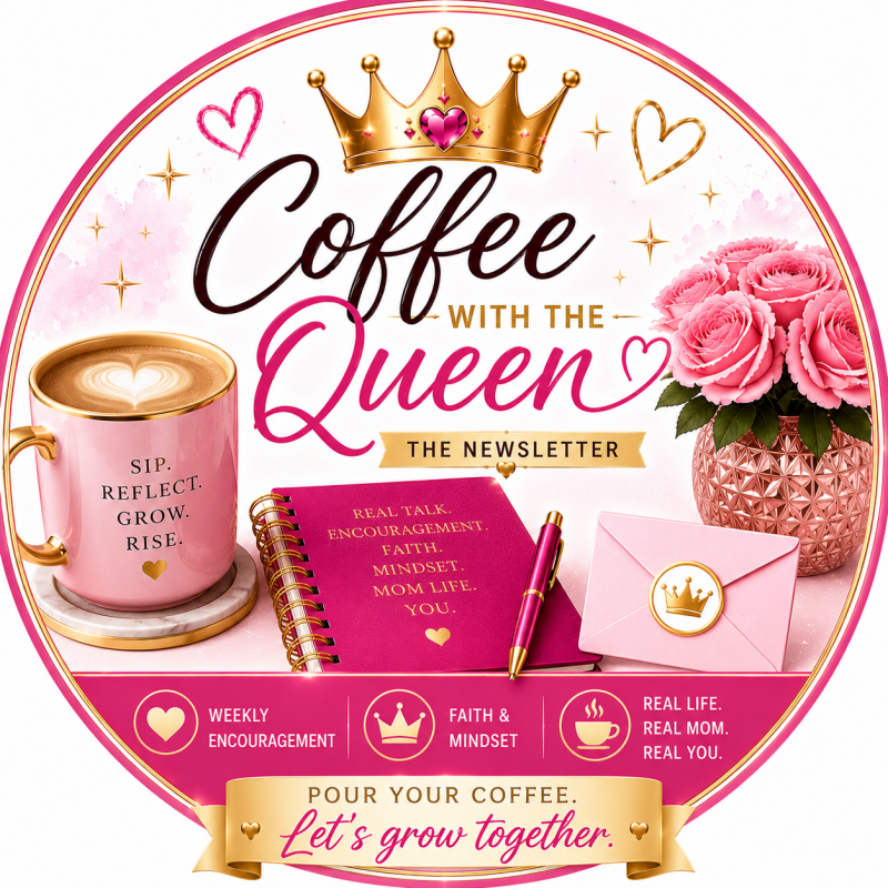 Coffee with the Queen newsletter - weekly inspiration for moms over 35