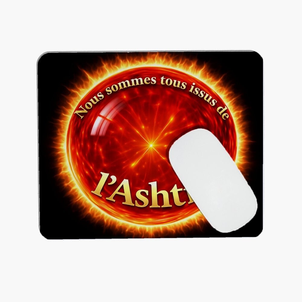 Tapis à souris La molécule Ashtik rouge