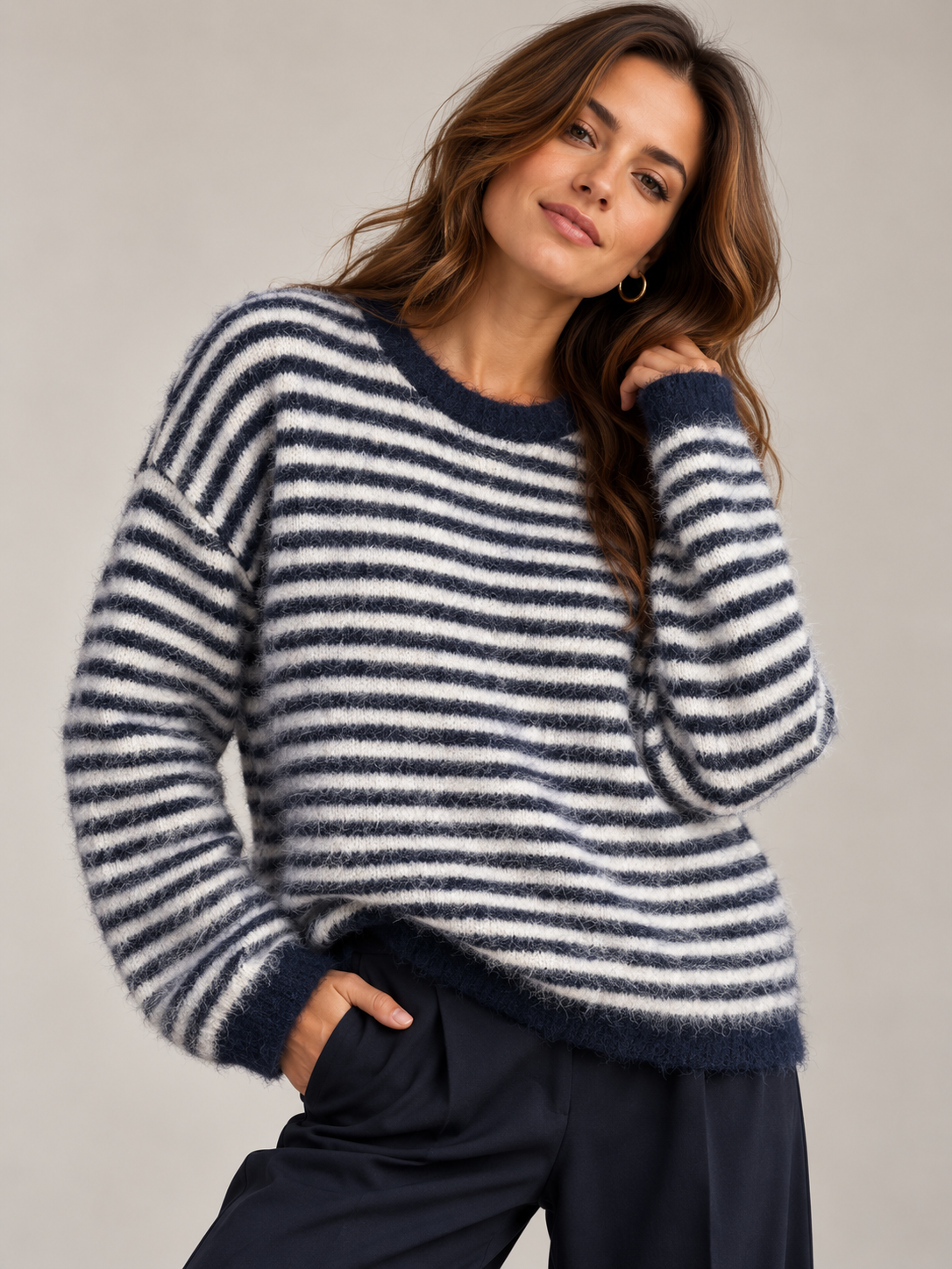 Stripey blauw