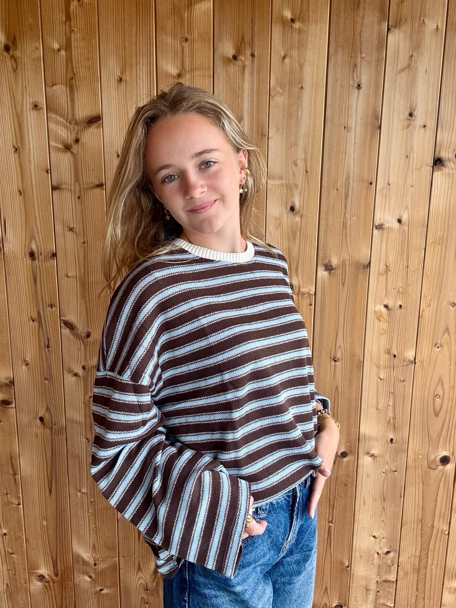 Rosie blauw/bruin