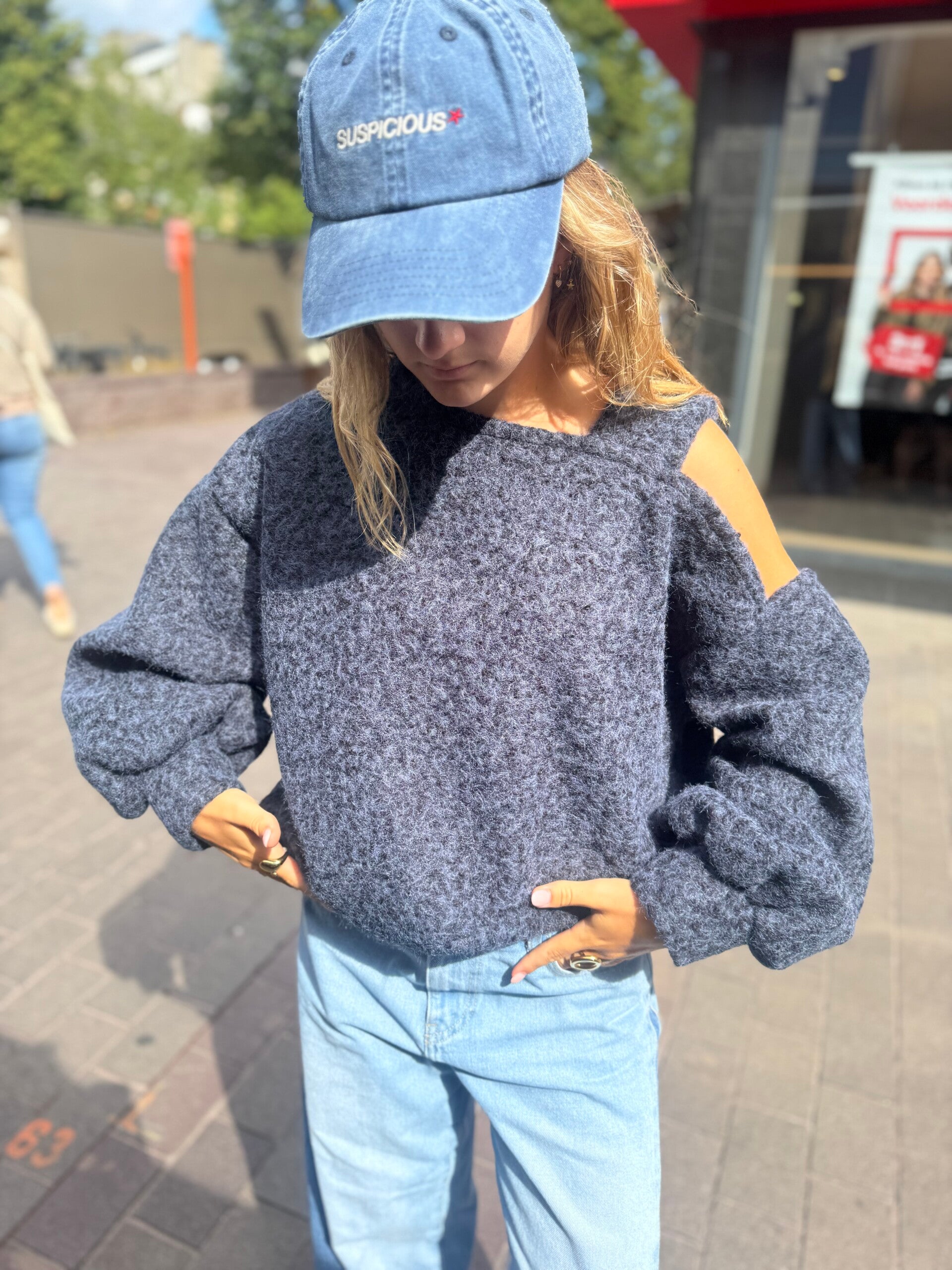 Maïte donkerblauw