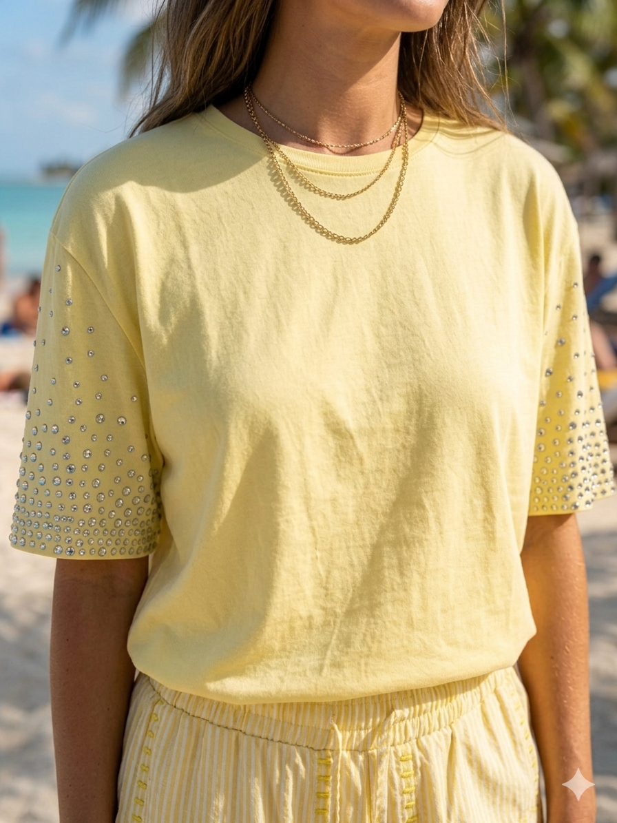 Tshirt Rhine geel