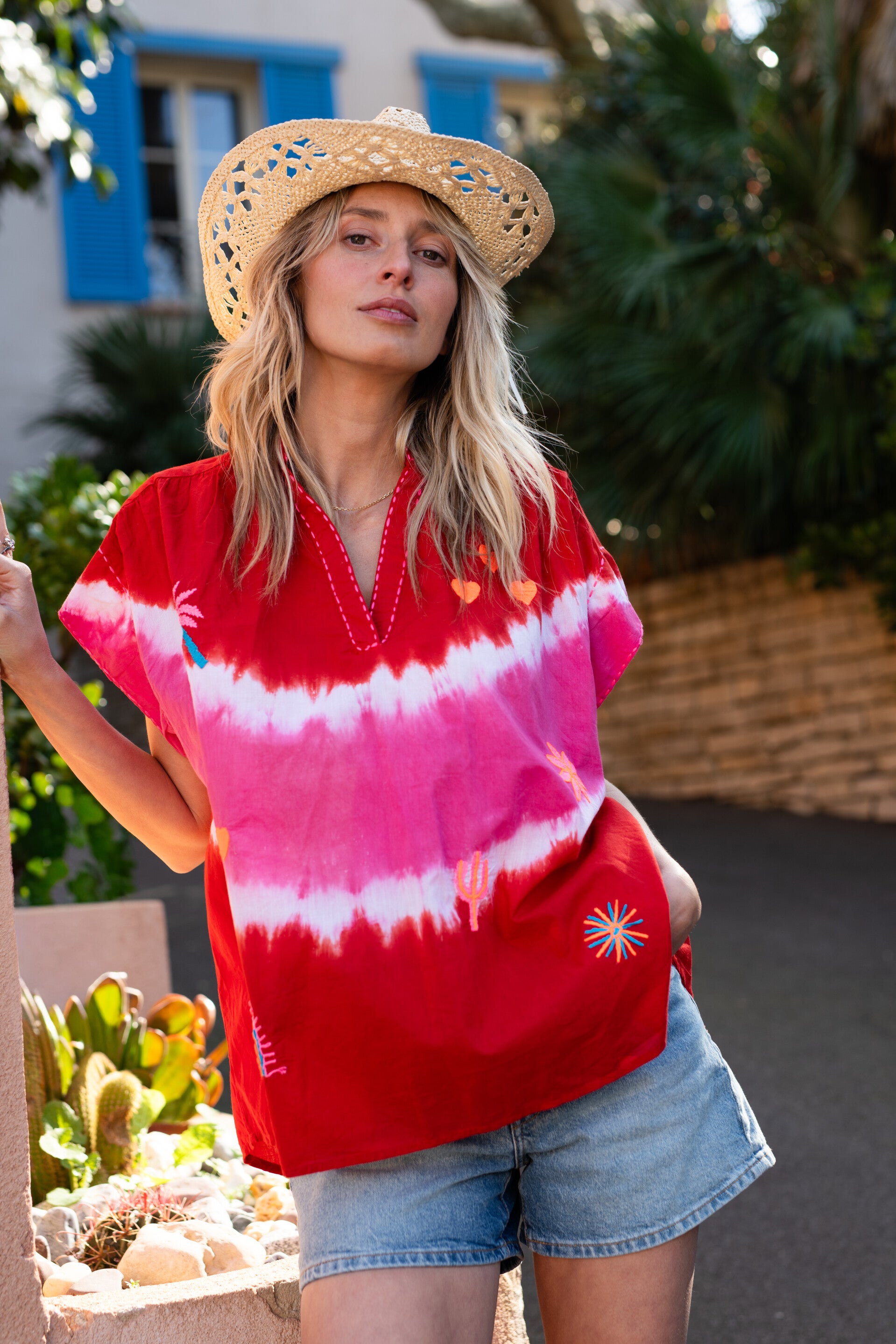 Tie die rood