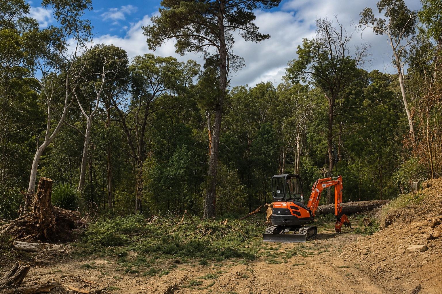 SJM Tree Service Block Clearing and Excavation Arborist Yarra Valley