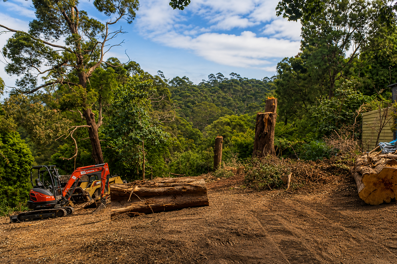 SJM Tree Service Excavation Block Clearing Yarra Valley Arborist