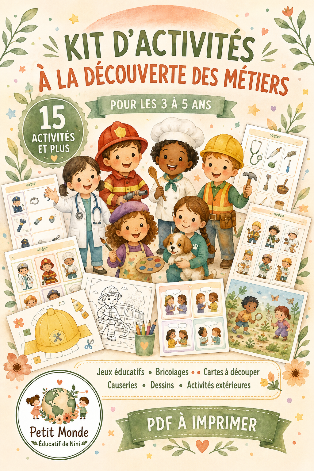 🌟  KIT D’ACTIVITÉS SUR LES MÉTIERS 🌟