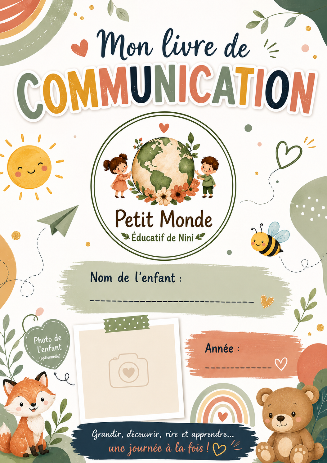 Mon livre de Communication - Petit Monde Éducatif de Nini (PDF Imprimable)