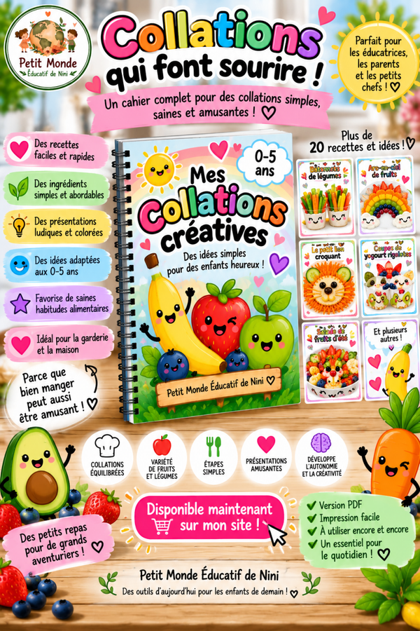 🍓 MES COLLATIONS CRÉATIVES 🍌