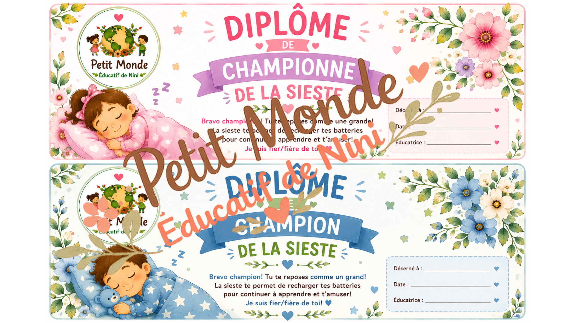 Diplôme - Champion(ne) de la sieste