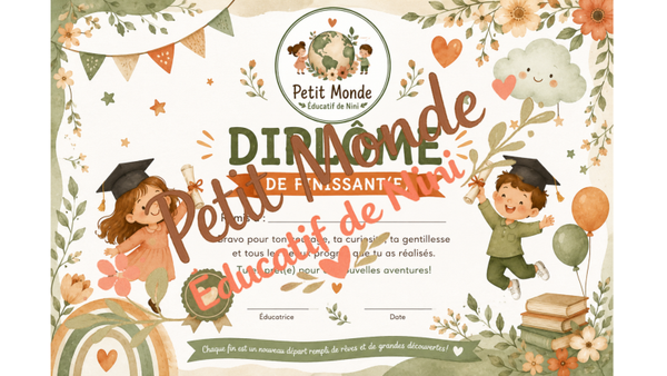 Diplôme de finissant(e) Garderie