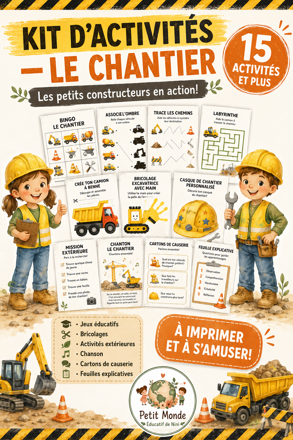 🚧 LES PETITS CONSTRUCTEURS ENTRENT EN ACTION! 🚧