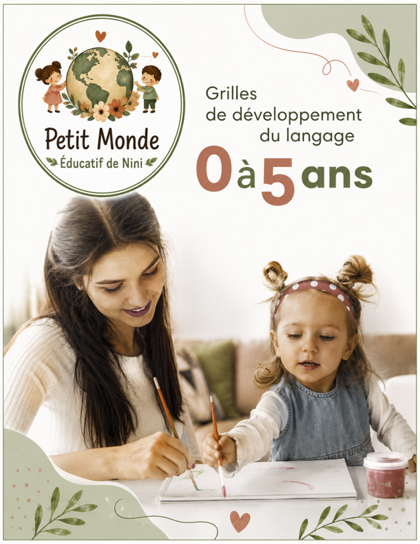 Grille de développement du langage 0 à 5 ans | Outil d’observation – PDF imprimable