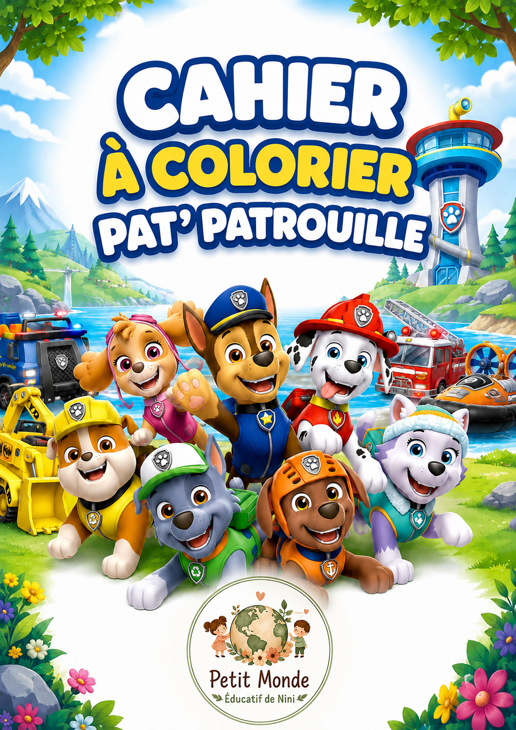 🐾 Cahier à colorier – Pat’ Patrouille 🐾