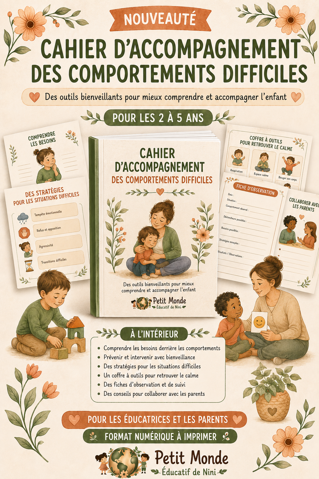🌿 Cahier d’accompagnement des comportements difficiles 🌿