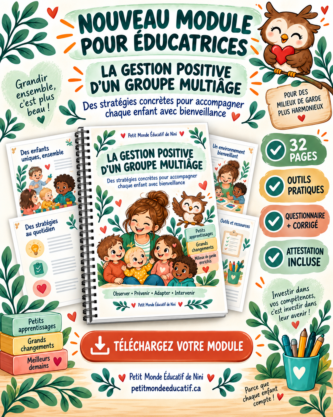 🌿 LA GESTION POSITIVE D’UN GROUPE MULTIÂGE 🌿