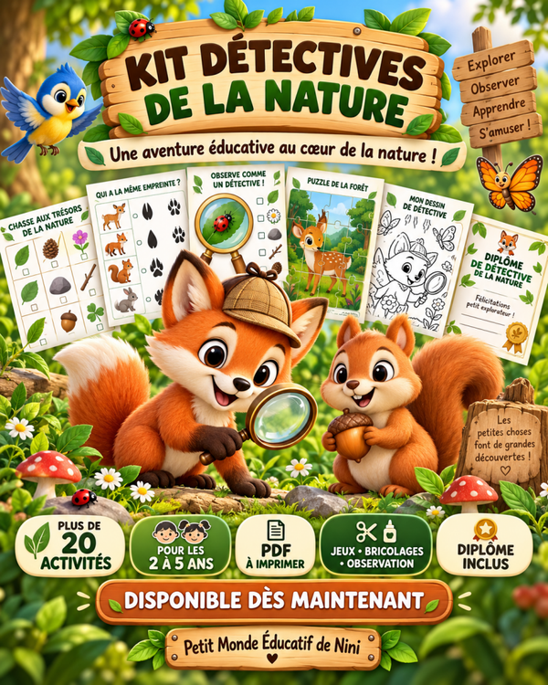 🔎🌿 KIT DÉTECTIVES DE LA NATURE 🌿🔎