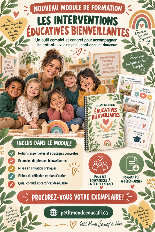 🌿 Module de formation – Les interventions éducatives bienveillantes