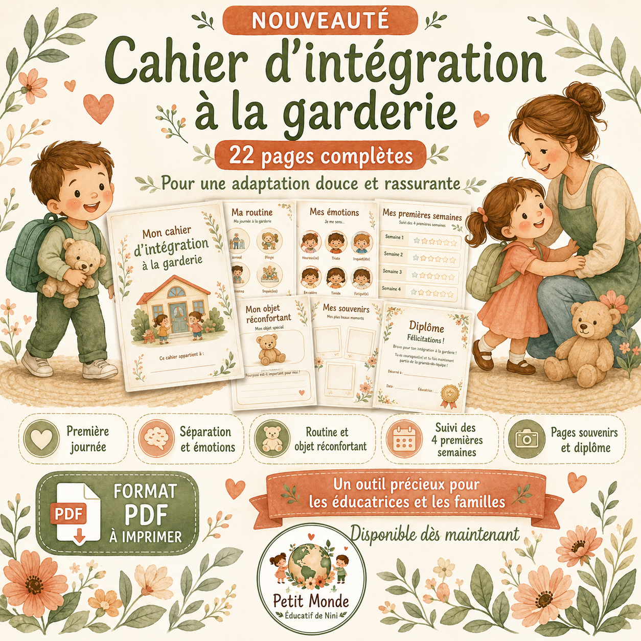 Cahier d’intégration à la garderie 🌿