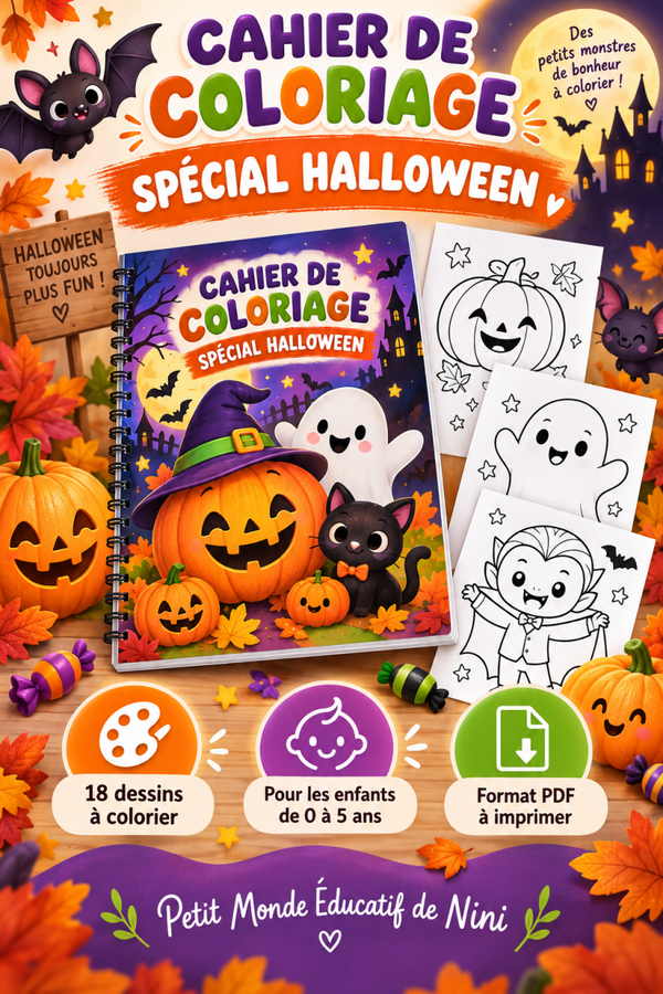 🎃 Cahier de coloriage – Spécial Halloween 👻