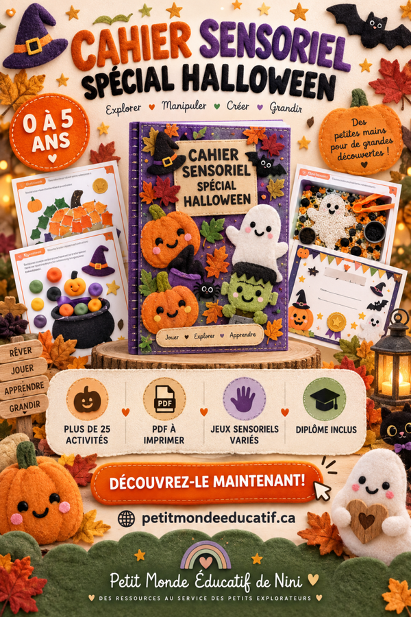 🎃 CAHIER SENSORIEL SPÉCIAL HALLOWEEN 🎃