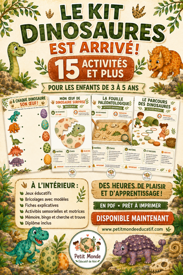 🦖🌿  LE KIT D'ACTIVITÉ DES DINOSAURES ! 🌿🦕