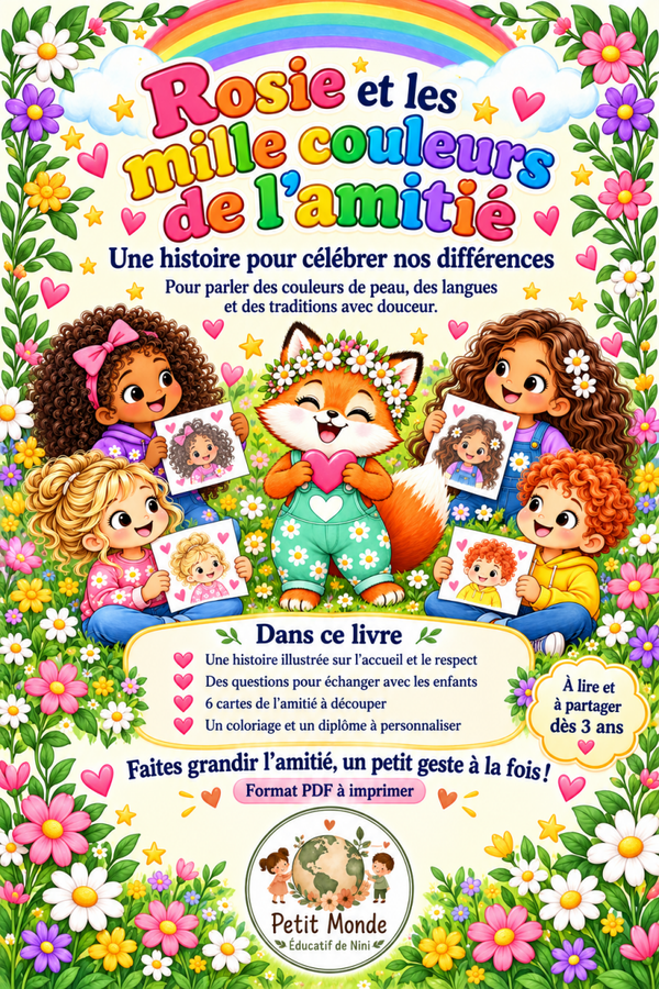 🦊🌈 Rosie et les mille couleurs de l’amitié