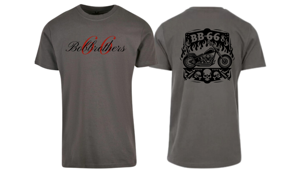 Shirt 3 Schädel grau