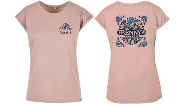 Girlie-Shirt blue in Dusty Rose