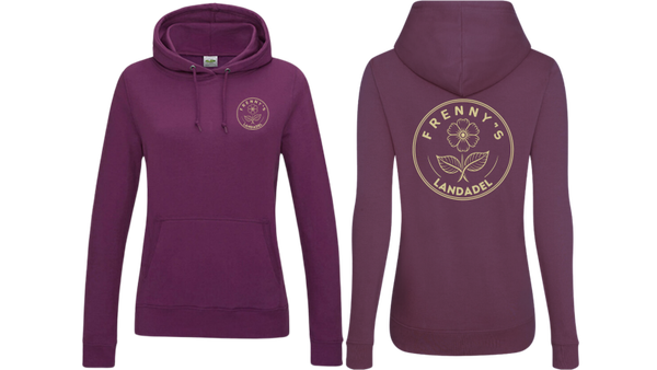 Hoodie plum Logo